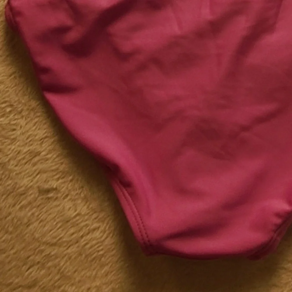 Cat & Jack Girls XL 14 Tankini Swimsuit Pink Abstract Floral Ruffle 2 Piece Set
